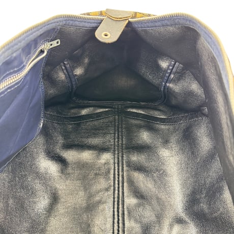 DIOR トロッター キャンバス グリーンベージュ ボストンバッグ