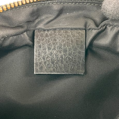 GUCCI ブラックレザー ソーホー GG ミニショルダーバッグ 347994