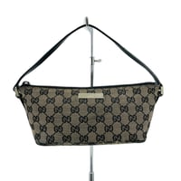 GUCCI GGブラウンキャンバス ハンドバッグ