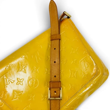 LOUIS VUITTON モノグラム ヴェルニス トンプソンストリート イエロー M91071 ショルダーバッグ