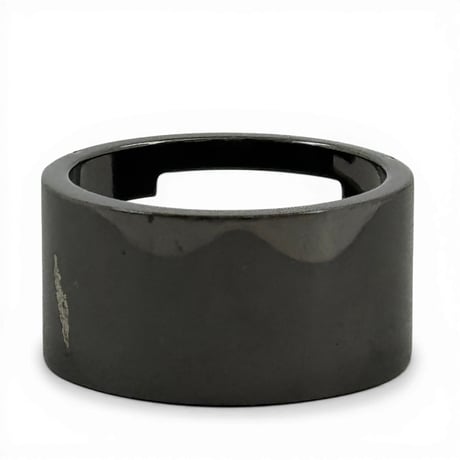 GUCCI ブラックコーティング スターリング シルバー ブランド G リング