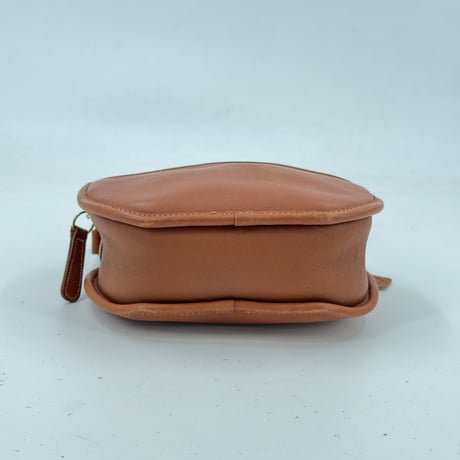 COACH キャンティーンバッグ 9920 ブラウンレザー ラウンド ショルダーバッグ