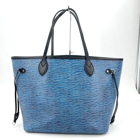 美品 LOUIS VUITTON エピ ブルー ネヴァーフル MM M51053 レディース トートバッグ ポーチ