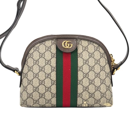 GUCCI オフィディア GGキャンバス シェリーライン ドーム ショルダーバッグ 499621