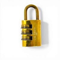 LOUIS VUITTON 南京錠 ダイヤル 金メッキ