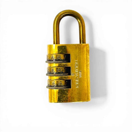 LOUIS VUITTON 南京錠 ダイヤル 金メッキ