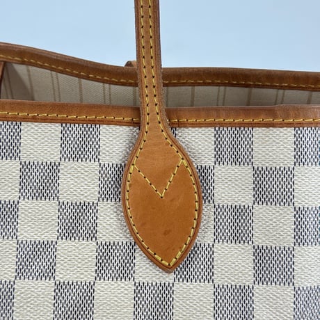 LOUIS VUITTON ネヴァーフルMM ダミエ・アズール ホワイト ショルダーバッグ N51107