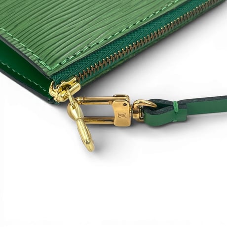 美品 LOUIS VUITTON エピ ポシェット アクセサリー ポーチ グリーン M52984