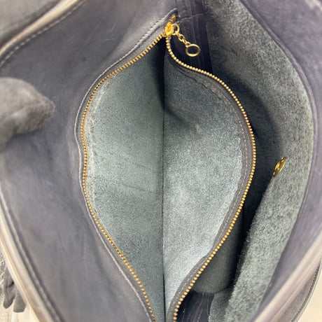 COACH オールドコーチ レザー ショルダーバッグ ブラック グラブタン