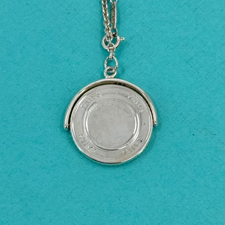 TIFFANY コインモチーフペンダントネックレス SV925