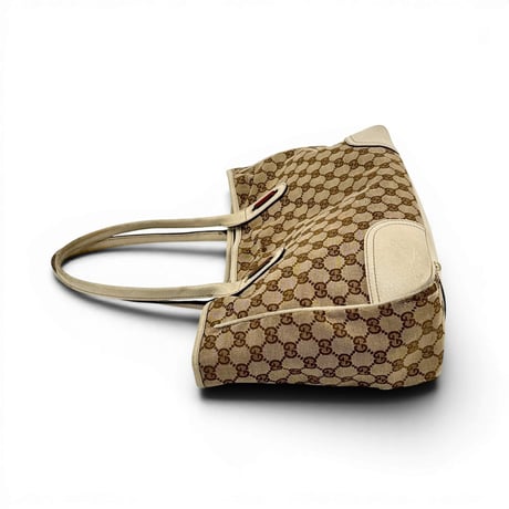 GUCCI プリンシー GGキャンバス ベージュ リボン ヴィンテージ Y2K トートバッグ 161720
