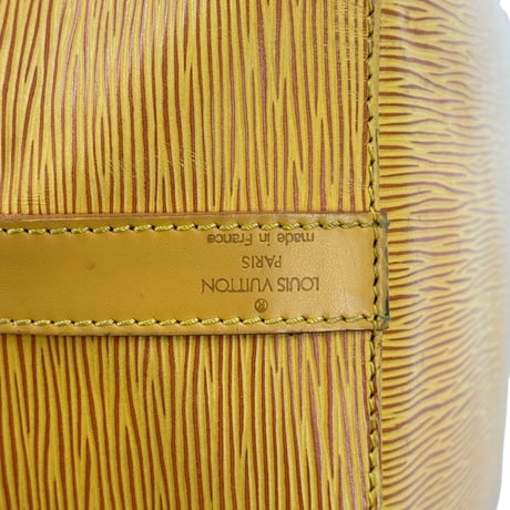 LOUIS VUITTON プチ・ノエ エピ イエローレザー ドローストリング バケットショルダーバッグ M44009