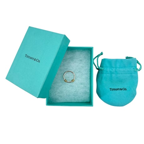 TIFFANY リング 18k バンドウィズ 2ワイヤー SV925
