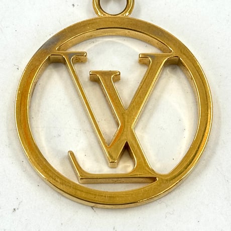 LOUIS VUITTON LV サークルキーリング M67362 GP バッグチャーム ロゴ