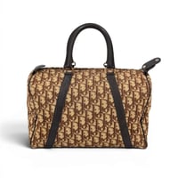 DIOR トロッター キャンバス ベージュ ミニ ヴィンテージ ボストンバッグ