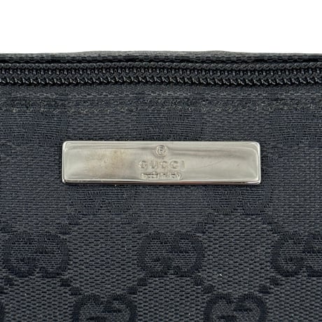 GUCCI GG ブラックキャンバス ハンドバッグ