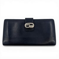 GUCCI ブラックレザー 二つ折り 長財布