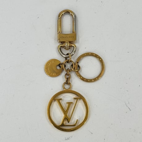 LOUIS VUITTON LV サークルキーリング M67362 GP バッグチャーム ロゴ
