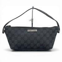 GUCCI GGキャンバス ブラック アクセサリー ポーチ