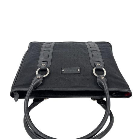 BVLGARI ロゴマニア ブラック キャンバス トートバッグ