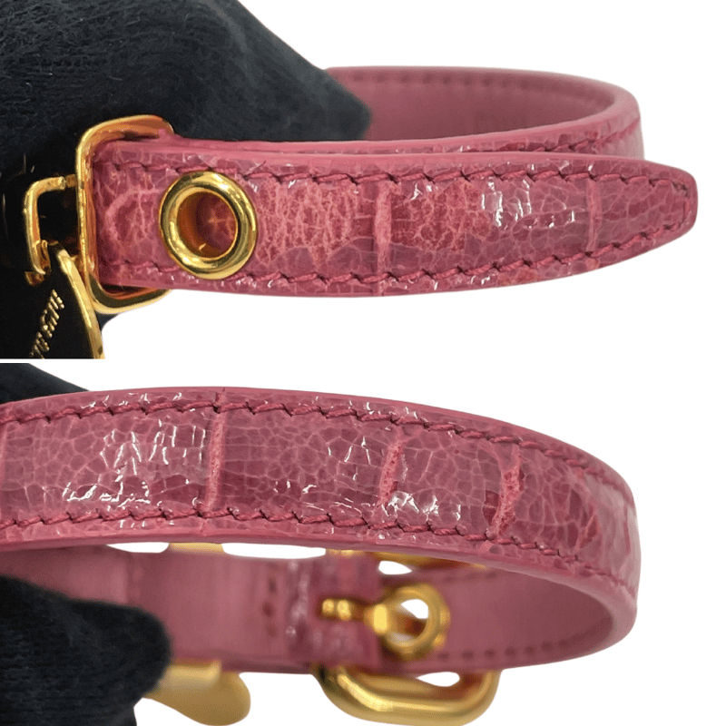 MIU MIU ブレスレット ピンク レザー JU802 | tibi TRUNK