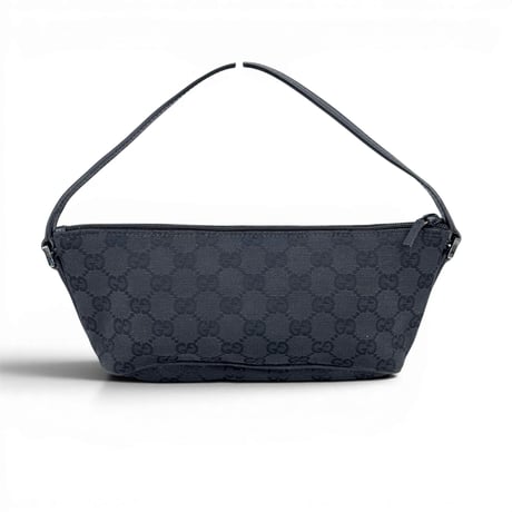 GUCCI GG ブラックキャンバス ハンドバッグ