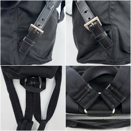 PRADA テスートナイロン リュック ブラック 三角ロゴ VELA B4650 保証カード付き