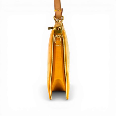 LOUIS VUITTON モノグラム ヴェルニ イエロー レキシントン M91058 ハンドバッグ