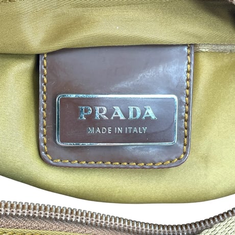 PRADA ナイロン ベージュ クロスボディ ショルダーバッグ