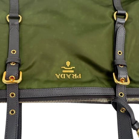 PRADA 2WAYバッグ ナイロン グリーン