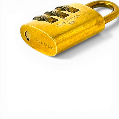 LOUIS VUITTON 南京錠 ダイヤル 金メッキ