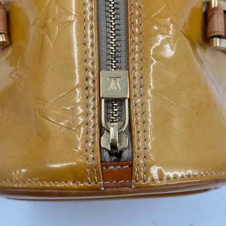 LOUIS VUITTON ベッドフォード モノグラム・ヴェルニ イエロー エナメル ハンドバッグ M91006