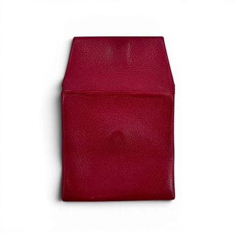 HERMES バスティア レザー レッド コインケース