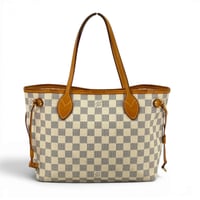LOUIS VUITTON ネヴァーフルPM ダミエ・アズール ホワイト トートバッグ N51110
