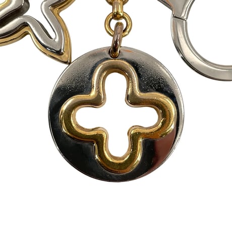 LOUIS VUITTON ゴールド/シルバー ポルトクレ アンソレンス M66133