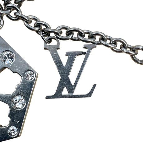 LOUIS VUITTON シルバー メッキ バッグ チャーム キーリング