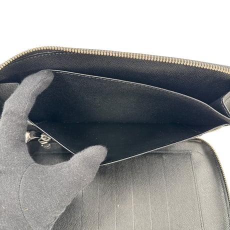 LOUIS VUITTON オーガナイザー アトールタイガレザー ノワール ラウンドジップクラッチウォレット M30652