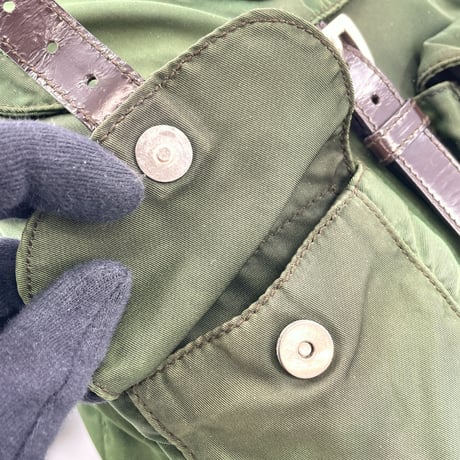 PRADA リュックサック　テスート カーキ