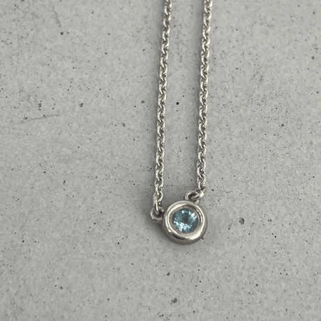 TIFFANY　バイザヤード　アクアマリン　ネックレス