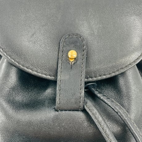 GUCCI ブラックレザー バンブー レディース バックパック