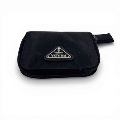 PRADA テスート ブラック ラウンド ジッピーコインパース