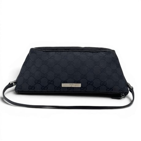 GUCCI GG ブラックキャンバス ハンドバッグ