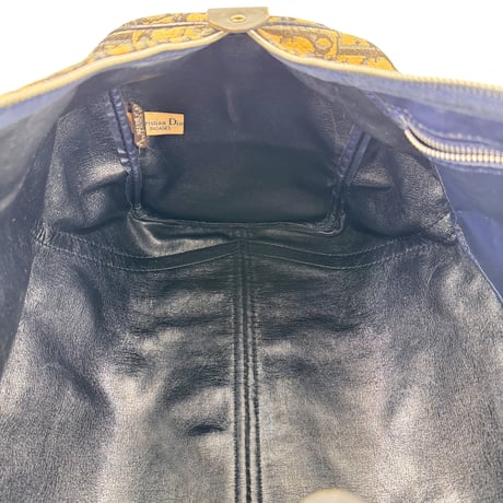 DIOR トロッター キャンバス グリーンベージュ ボストンバッグ