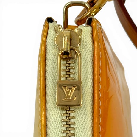 LOUIS VUITTON モノグラム ヴェルニ イエロー レキシントン M91058 ハンドバッグ