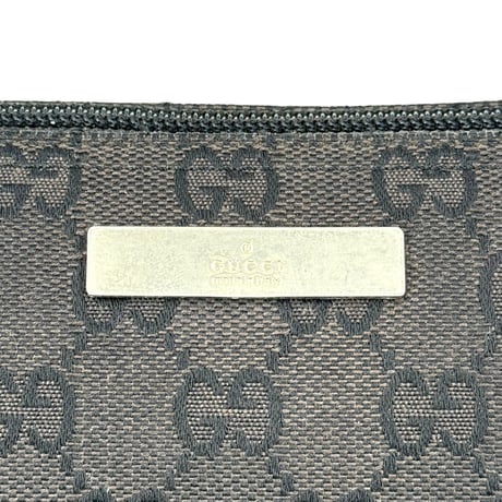 GUCCI ブラック GGキャンバス ハンドバッグ
