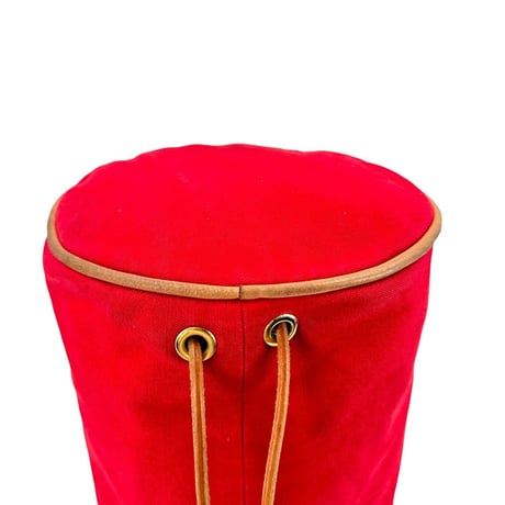 HERMES ポロションミミルPM キャンバス レッド バックパック ショルダーバッグ