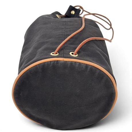 HERMES ポロションミミルPM 巾着バッグ ブラック キャンバス