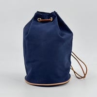 HERMES ポロションミミルPM キャンバス ネイビー バックパック ショルダー