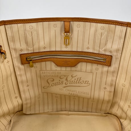 LOUIS VUITTON ネヴァーフルMM ダミエ・アズール ホワイト ショルダーバッグ N51107