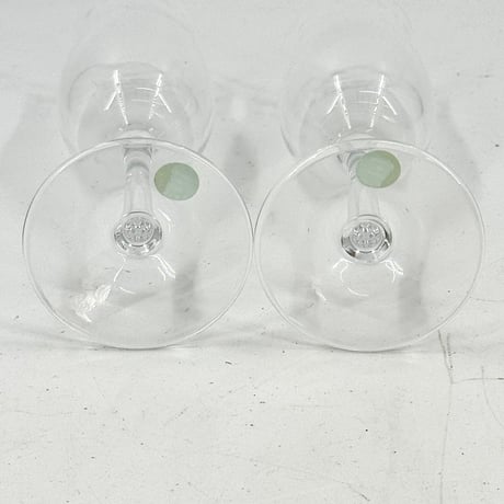 TIFFANY クリスタル ワイングラス 2個セット 箱付き
